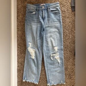 SO Light Blue Distressed Boyfriend Jeans